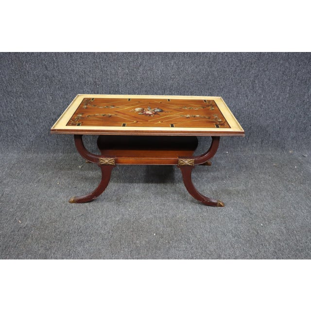 Duncan Phyfe Style Hand Painted Mahogany Coffee Table Chairish