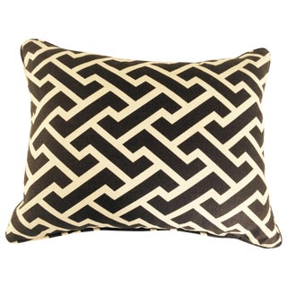 Quadrille China Seas Boudoir Brown Aga Pillow For Sale