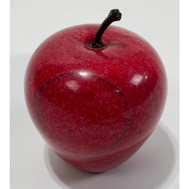 Red Marble Apple Paper Weight For Sale In Kansas City - Image 6 of 6