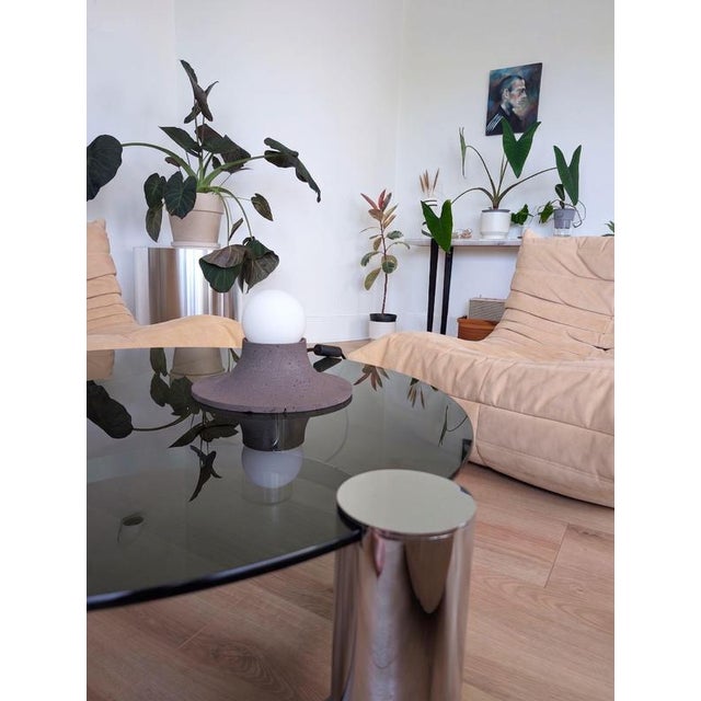 Stone Basalte Natural Lava Stone Wall Lamp by Clemence Birot For Sale - Image 7 of 18