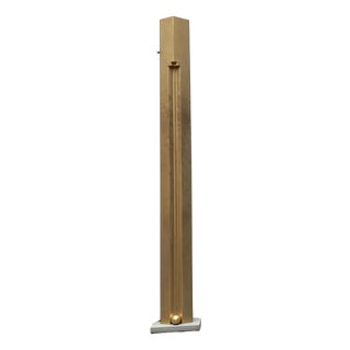 Postmodern Italian Golden Model Totem Floor Lamp by Kazuhide Takahama for Sirrah, 1980s For Sale