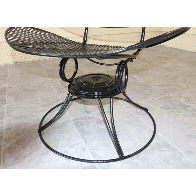 Set of Four Homecrest “Casino” Swivel Rocker Chairs With Lazy Susan Table, Circa 1963-1966, Attributed For Sale - Image 10 of 16