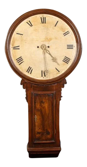 19th Century George III Walnut Tavern Wall Clock