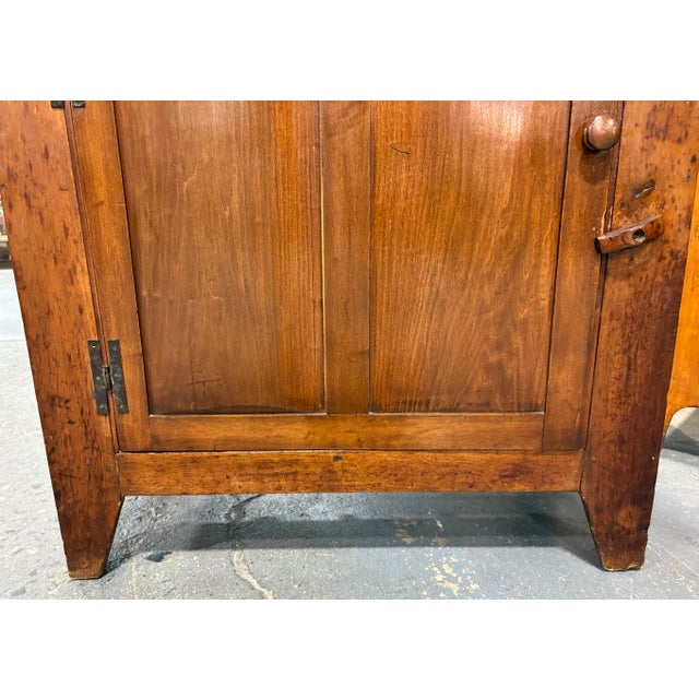 Antique Rustic Handcrafted American Pine Hutch For Sale - Image 10 of 12