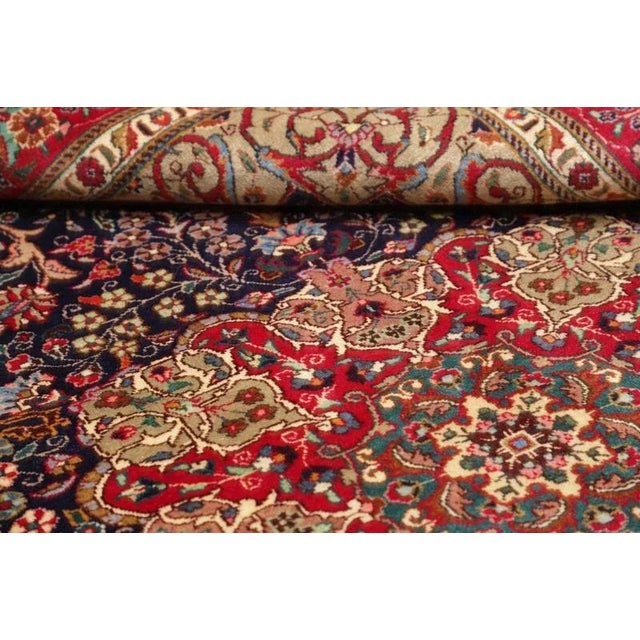Middle Eastern Hand-Knotted Tabriz Rug For Sale - Image 10 of 11