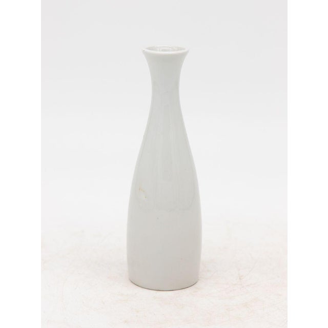 Collection of Three White Single Bud Vases, French Early 21st C. For Sale - Image 4 of 7