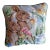Rabbit Bunny Needlepoint Velvet Pillow For Sale