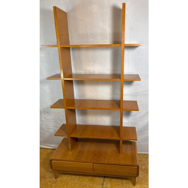 Mid-Century Modern Scandinavian Syle Teak Shelving Unit, 1990s For Sale - Image 6 of 12