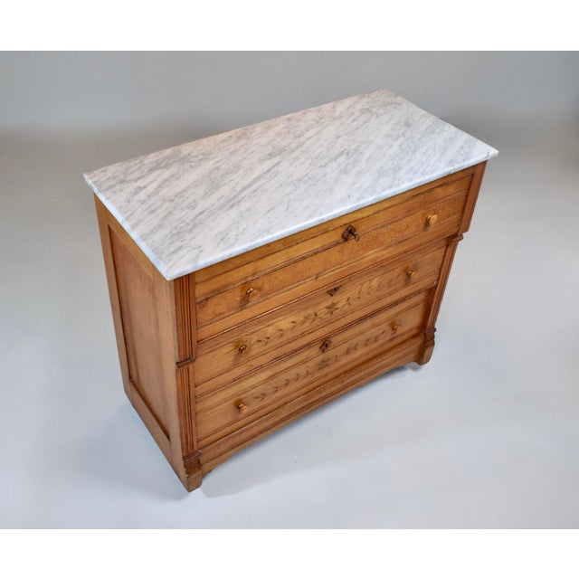 Victorian Late Victorian Aesthetic Period Eastlake Cottage Dresser For Sale - Image 3 of 14