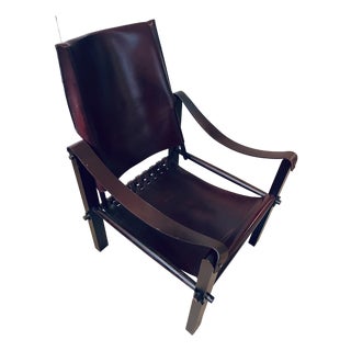 Rare Vintage Gucci Leather Lounge Chair - Tom Ford Era - Made in Italy For Sale