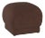 Lyra Ottoman in Chocolate Classic Velvet For Sale