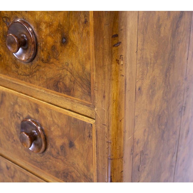 Art Deco Burr Walnut Chest of Drawers, 1920s For Sale - Image 18 of 18