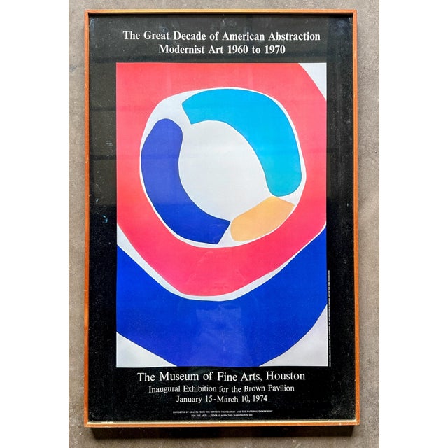 1970s Original Poster Jules Olitski "Born in Snowsk" From Abstraction Modernist Art Exhibition For Sale - Image 11 of 11