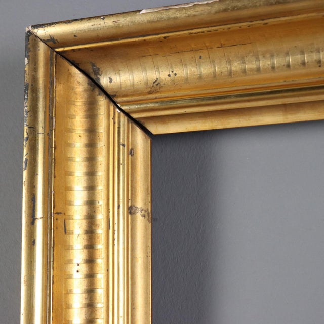 Empire Gilt Frame in Gold Leaf For Sale - Image 5 of 10