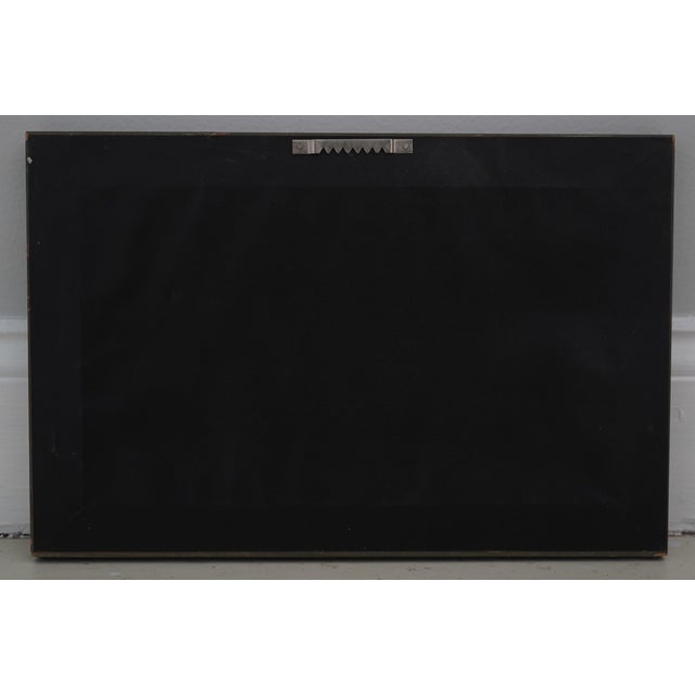 Silver 1980s University of Maryland Eglomise Framed Panel For Sale - Image 8 of 8