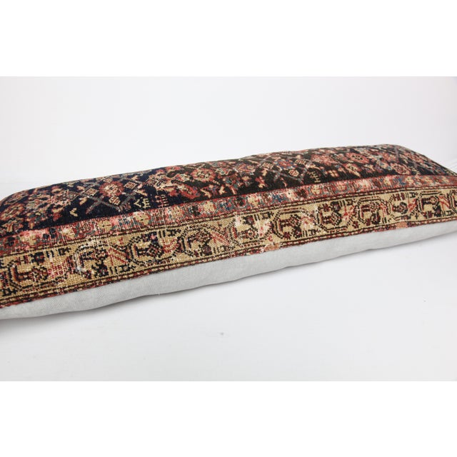 Tribal Authentic Tribal Rug Pillow - Distressed Lumbar Pillow Cushion Cover -16'' X 42'' For Sale - Image 3 of 10