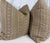 Transitional Thibaut "Charter Stripe Embroidery" in Camel 22" Pillows-a Pair For Sale - Image 3 of 3