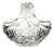Mid-Century Bohemian Hand-Cut Lead Crystal Bride's Basket 9.5" For Sale
