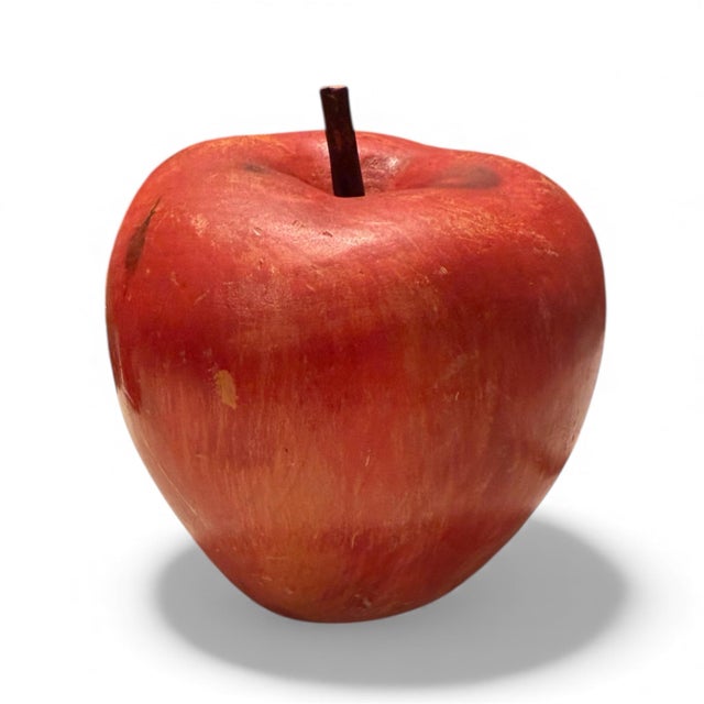 1980s Carved and Painted Tromp l'Oeil Vegetables- A Set of 4 For Sale - Image 5 of 5