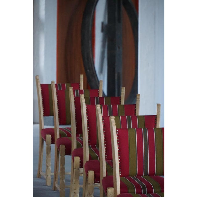 Mid-Century Modern Danish Oak Dining Chairs by Henning Kjærnulf, 1960s, Set of 6 For Sale - Image 15 of 18