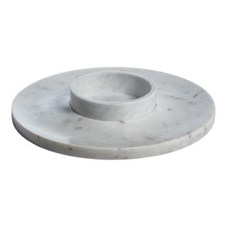 Medan Marble Chip and Dip Server For Sale