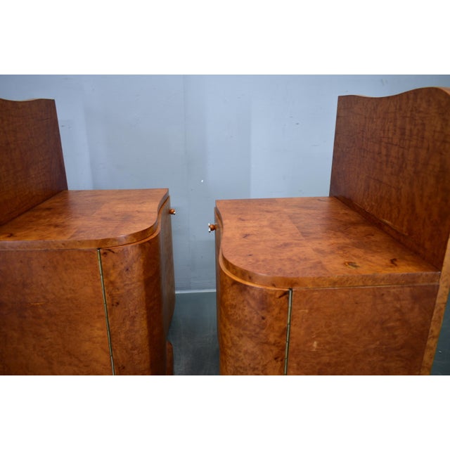 Art Deco Bedside Tables, Former Czechoslovakia, 1930s, Set of 2 For Sale - Image 15 of 18