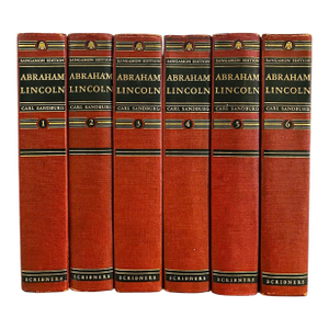 1940s Abraham Lincoln, the Sangamon Edition, 6 Volumes