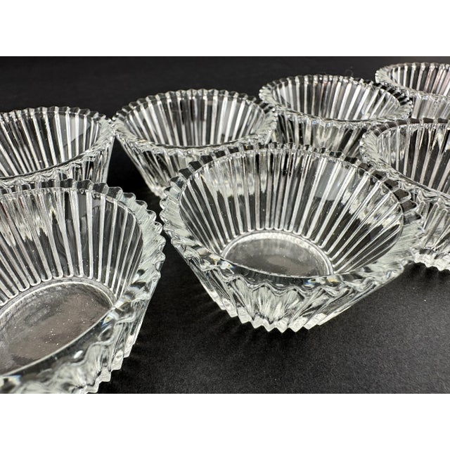 1960's Crystal Salt Cellars, Set of 8 For Sale - Image 4 of 8