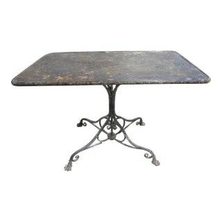 19th Century French Iron Garden Table by Arras For Sale