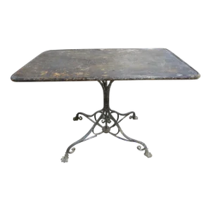 19th Century French Iron Garden Table by Arras