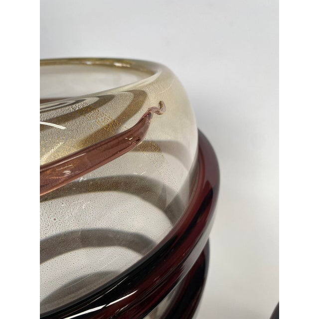 Glass Pair of 1960s Murano Swirl Vases by Cenedese For Sale - Image 7 of 10