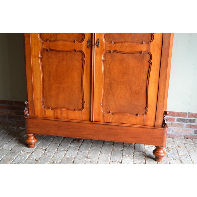 Antique Mahogany Biedermeier Maids Cupboard For Sale - Image 4 of 10