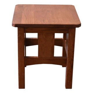 Mission Oak Slat End Table - Michael's Cherry (Mc1) For Sale