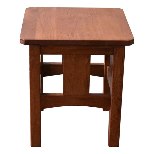 Mission Oak Slat End Table - Michael's Cherry (Mc1) For Sale