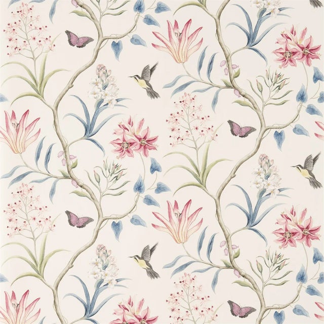 Sanderson Clementine Wallpaper in Indienne - a Sample For Sale