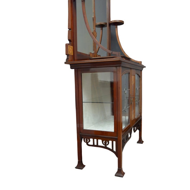 Antique Art Nouveau Cabinets, Set of 2 For Sale - Image 6 of 18