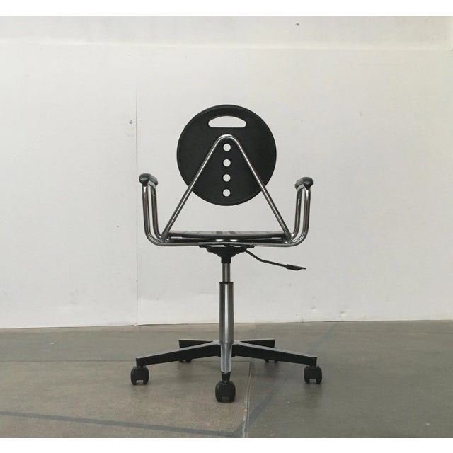 Vintage Italian Postmodern Charlie Swivel Chair by Carlo Bimbi & Nilo Gioacchini for Segis, 1980s For Sale - Image 4 of 18