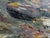 Textile 1970s Audrey Myrick Original Coastal Seascape Oil on Canvas in Carved Gilt Frame For Sale - Image 7 of 13