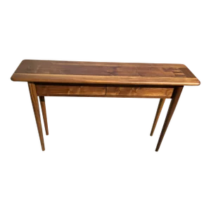 Modern Mid Century Style Solid Walnut Console
