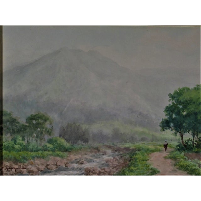 Artist: Tokusaburo Kobayashi (Japanese, 1884-1949) Title: Mount Fuji, Japan Year: Circa 1930 Medium: Watercolor Paper:...