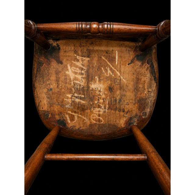 VTG High-Back Windsor Rocking Chair With Historic Upstate Ny Provenance For Sale In New York - Image 6 of 7