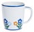 Floral Bouquet Porcelain Mugs, Set of 4 For Sale