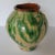Early 20th Century Antique Country French Provincial Yellow and Green Glazed Terra Cotta Jar Confit Pot For Sale - Image 5 of 7