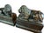 Metal Pair of Late 20th Century Borghese Style Lion Bookends Decorative Statues For Sale - Image 7 of 10