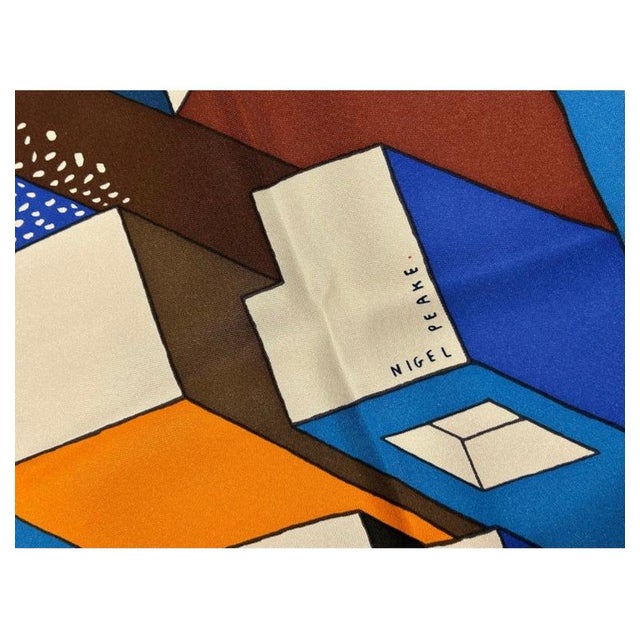 Hermes On Summer Day Silk Shawl 140cm In new without box condition. Original silk screen design c2020 by Nigel Peake...
