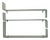 Glass Babila Shelves by Luca Casini for Fiam, Italy, 1990s, Set of 3 For Sale