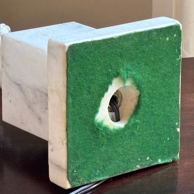 1950s Hand Carved Italian Alabaster Table Lamps W/ Sculptural Pineapple Motif -- A Pair For Sale - Image 18 of 18