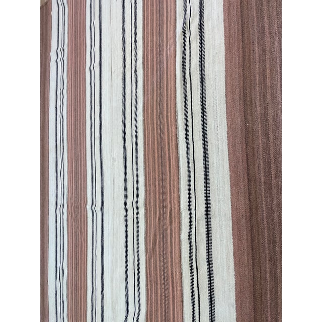 Persian Vintage Persian Mazandaran Kilim Carpet For Sale - Image 3 of 9