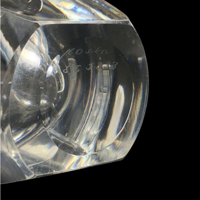 Glass Mid-Century Glass Vase by Mona Morales Schildt for Kosta, Sweden, 1950s For Sale - Image 7 of 8