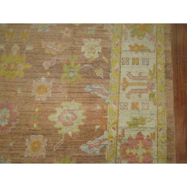 Brown Early 21st Century Zabihi Collection Turkish Oushak Rug - 8'4" x 11'2" For Sale - Image 8 of 10